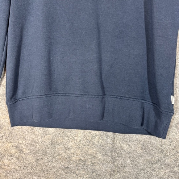 Lindbergh Men's Navy Blue Half Zip Sweater Scandinavian Minimalist Pullover - Picture 6 of 16